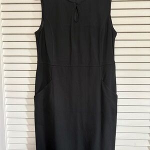 Lands' End Black Midi Dress